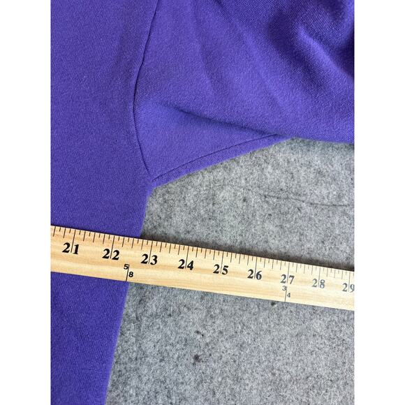 Vintage 90s Mickey Mouse Sweatshirt Mens Medium Purple Crewneck Disney Cartoon - Picture 5 of 5
